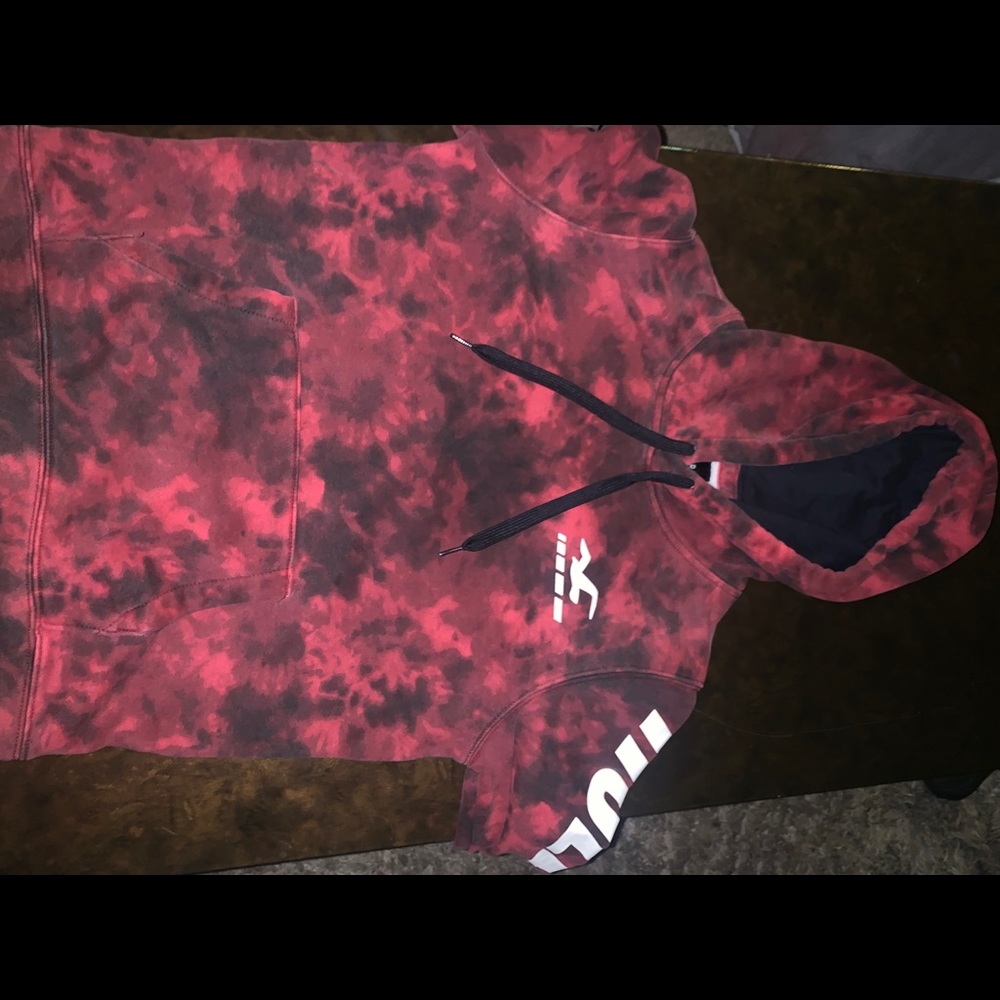Red Hollister sweater worn 1x
